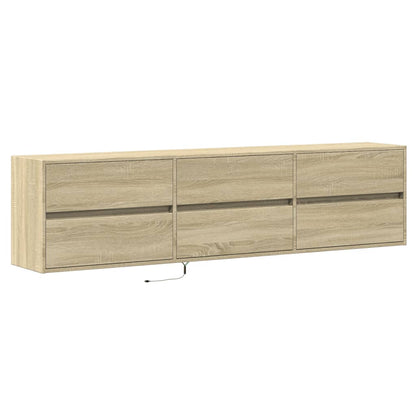 TV-Møbel Sonoma Eik TV-benk med LED 180x31x45 cm