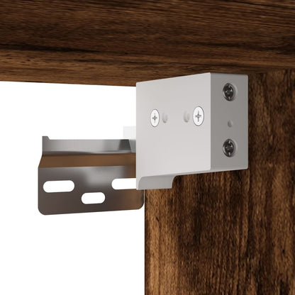 TV-Møbel Røkt EikTV-benk med LED 180x31x45 cm