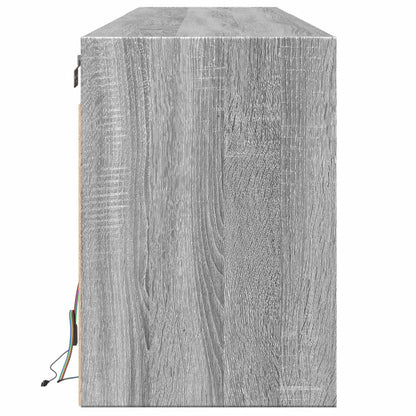 TV-Møbel Sonoma Grå TV-benk med LED 180x31x45 cm