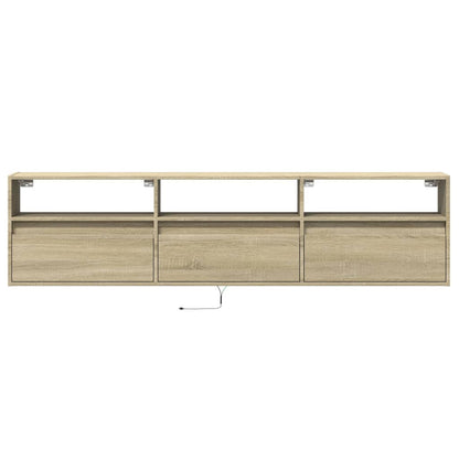 TV-Møbel Sonoma Eik TV-benk med LED 180x31x45 cm