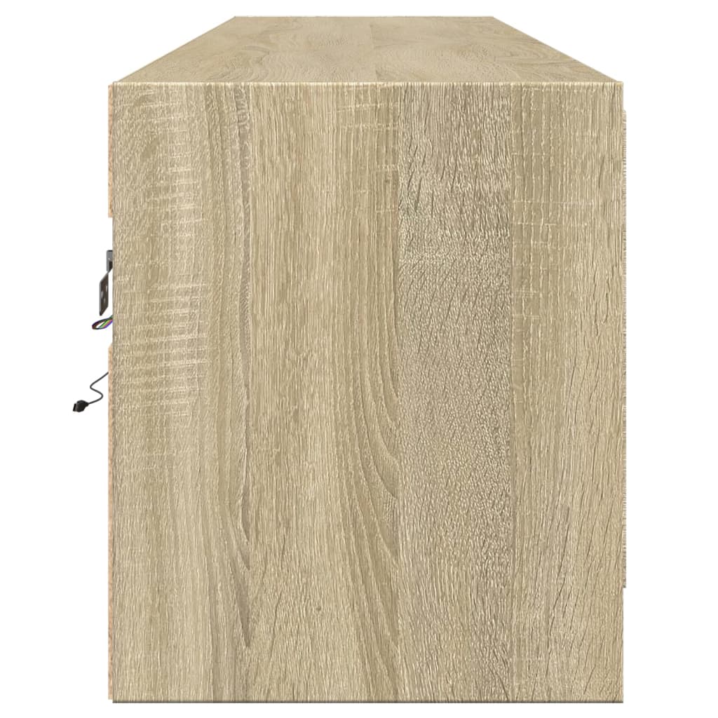 TV-Møbel Sonoma Eik TV-benk med LED 180x31x38 cm