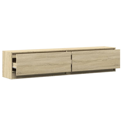 TV-Møbel Sonoma Eik TV-benk med LED 180x31x38 cm