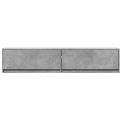 TV-Møbel Betonggrå TV-benk med LED 180x31x38 cm