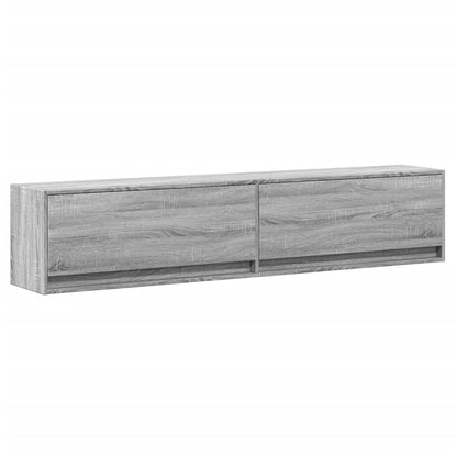 TV-Møbel Sonoma Grå TV-benk med LED 180x31x38 cm