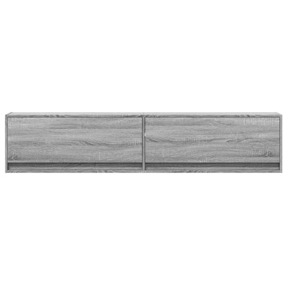 TV-Møbel Sonoma Grå TV-benk med LED 180x31x38 cm