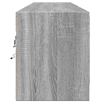 TV-Møbel Sonoma Grå TV-benk med LED 180x31x38 cm