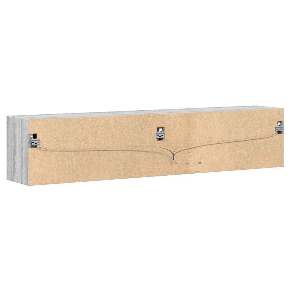 TV-Møbel Sonoma Grå TV-benk med LED 180x31x38 cm