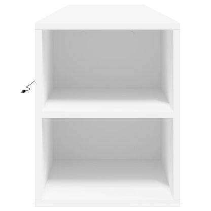 TV-Møbel Hvit TV-benk med LED 180x31x39,5 cm