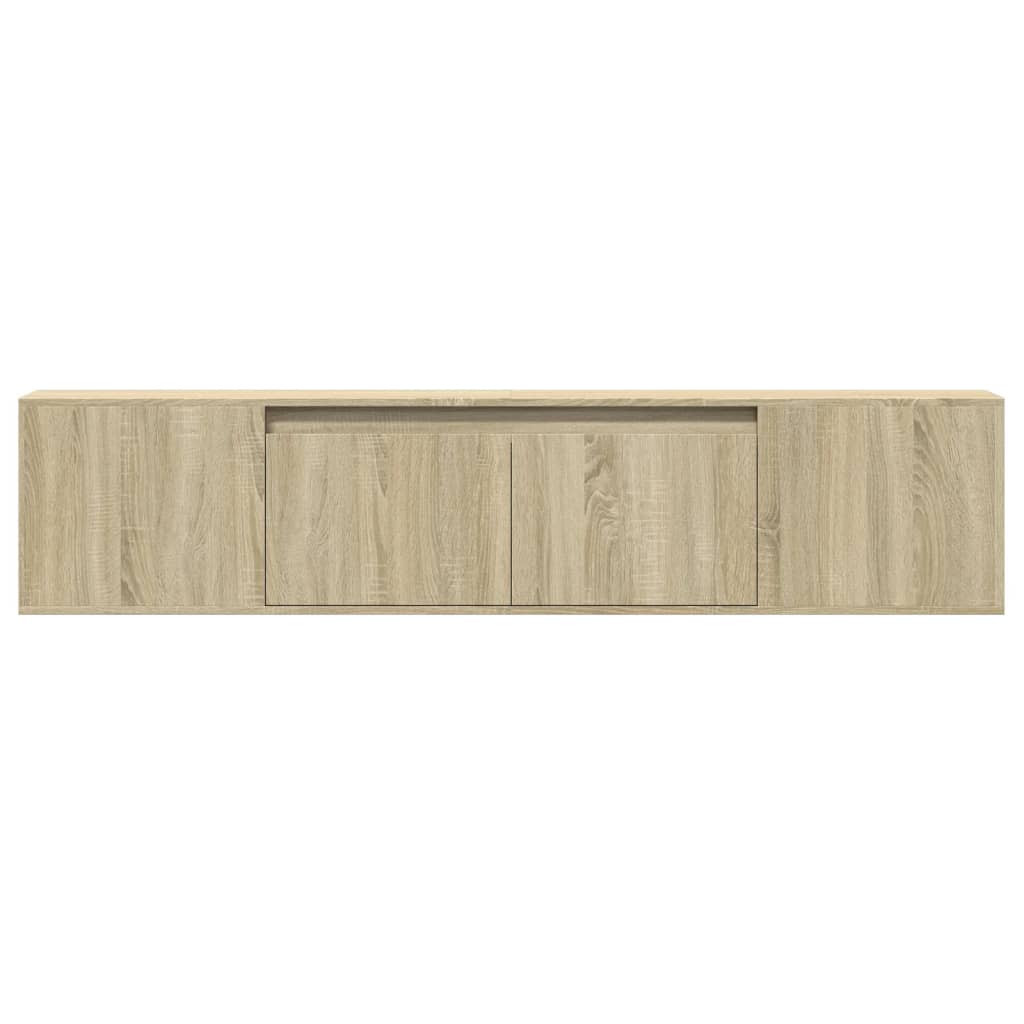 TV-Møbel Sonoma Eik TV-benk med LED 180x31x39,5 cm