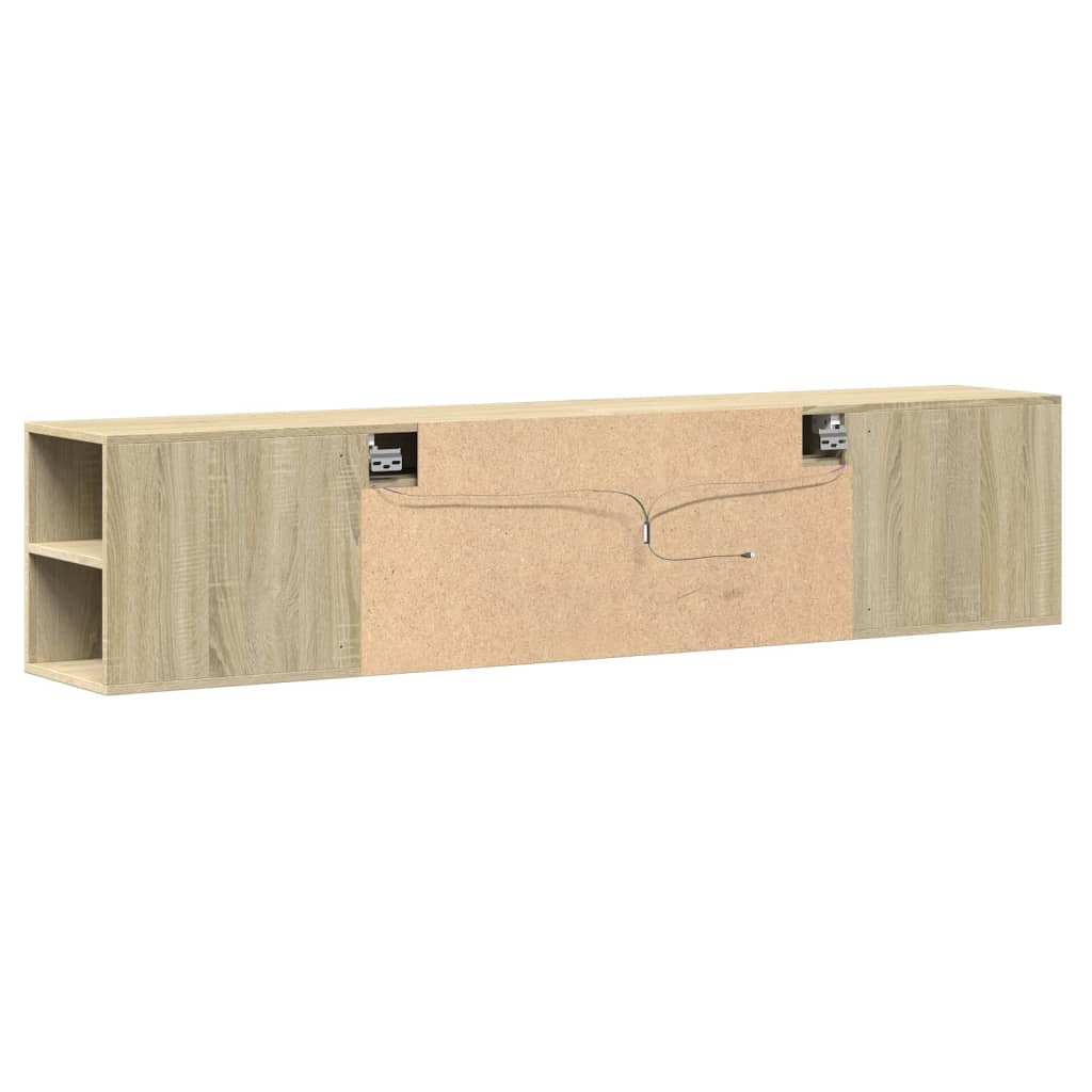 TV-Møbel Sonoma Eik TV-benk med LED 180x31x39,5 cm
