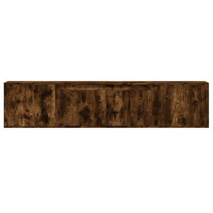 TV-Møbel Røkt EikTV-benk med LED 180x31x39,5 cm