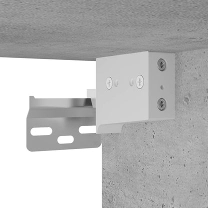 Nattbord Sengbord Betonggrå med LED-lys