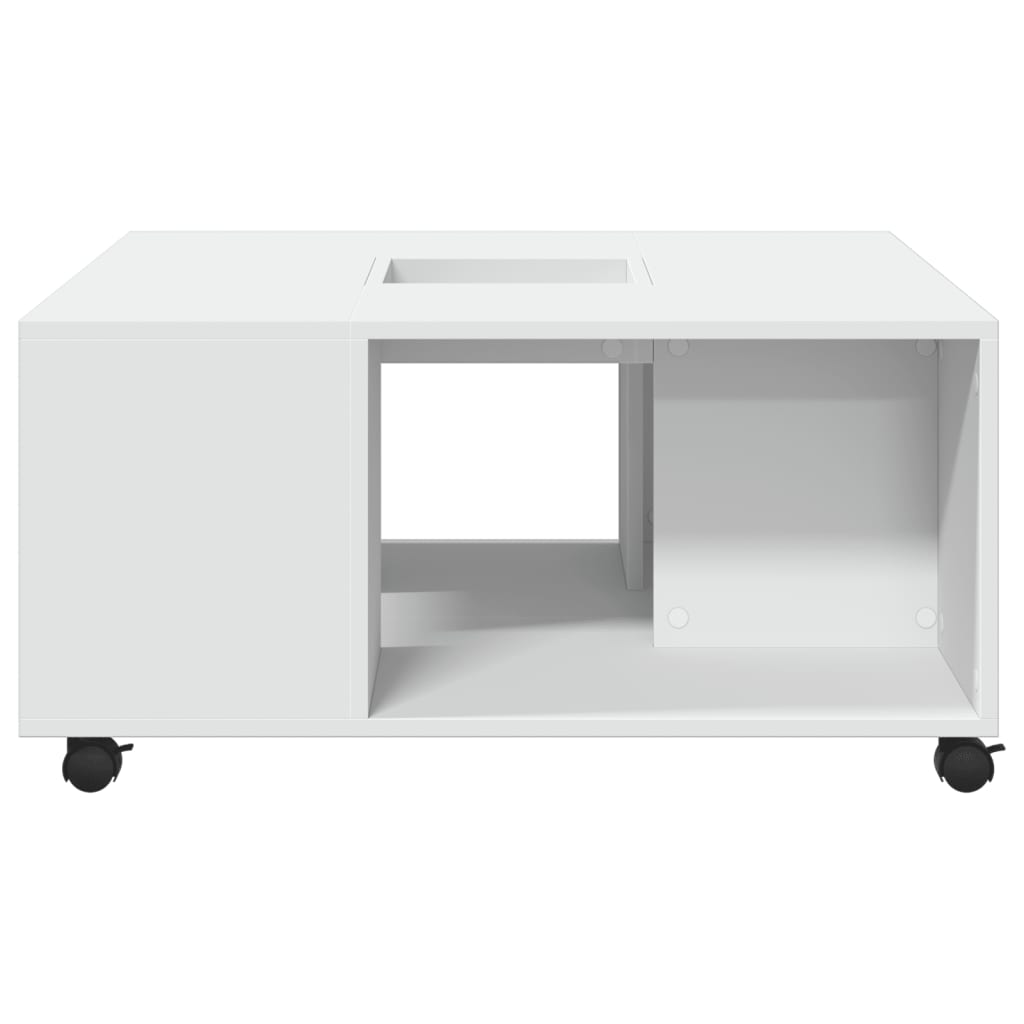 Salongbord Sofabord Hvit 80x80x40 cm