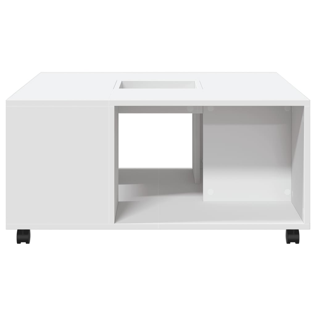 Salongbord Sofabord Hvit 80x80x40 cm