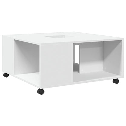 Salongbord Sofabord Hvit 80x80x40 cm