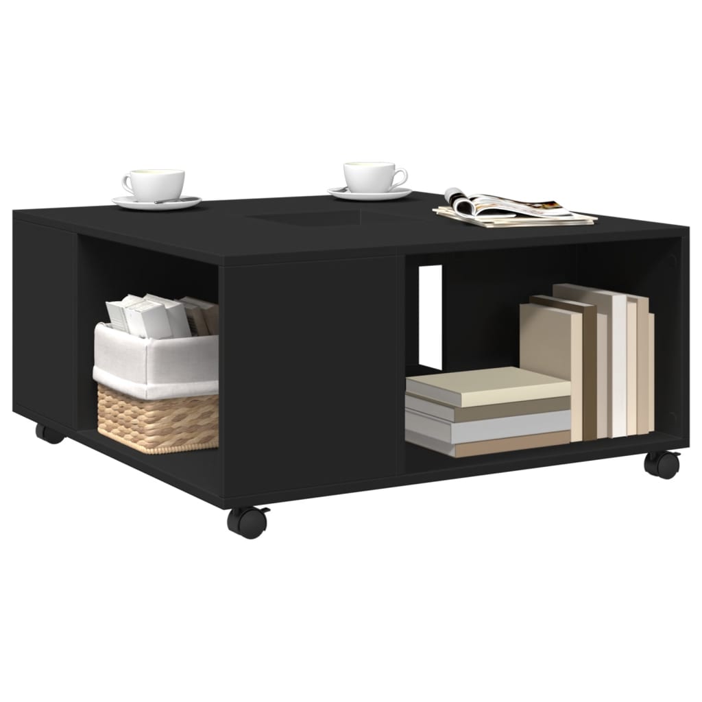 Salongbord Sofabord Svart 80x80x40 cm