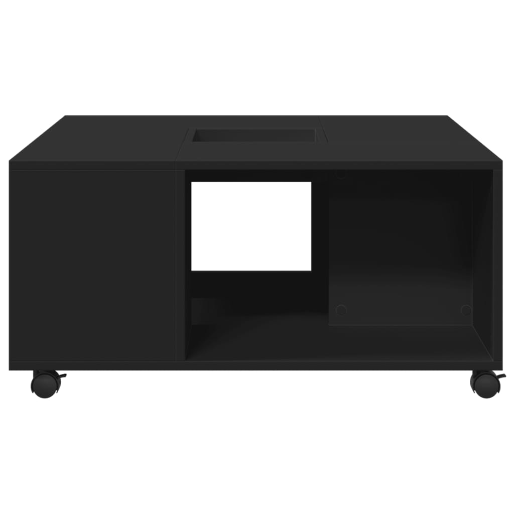 Salongbord Sofabord Svart 80x80x40 cm