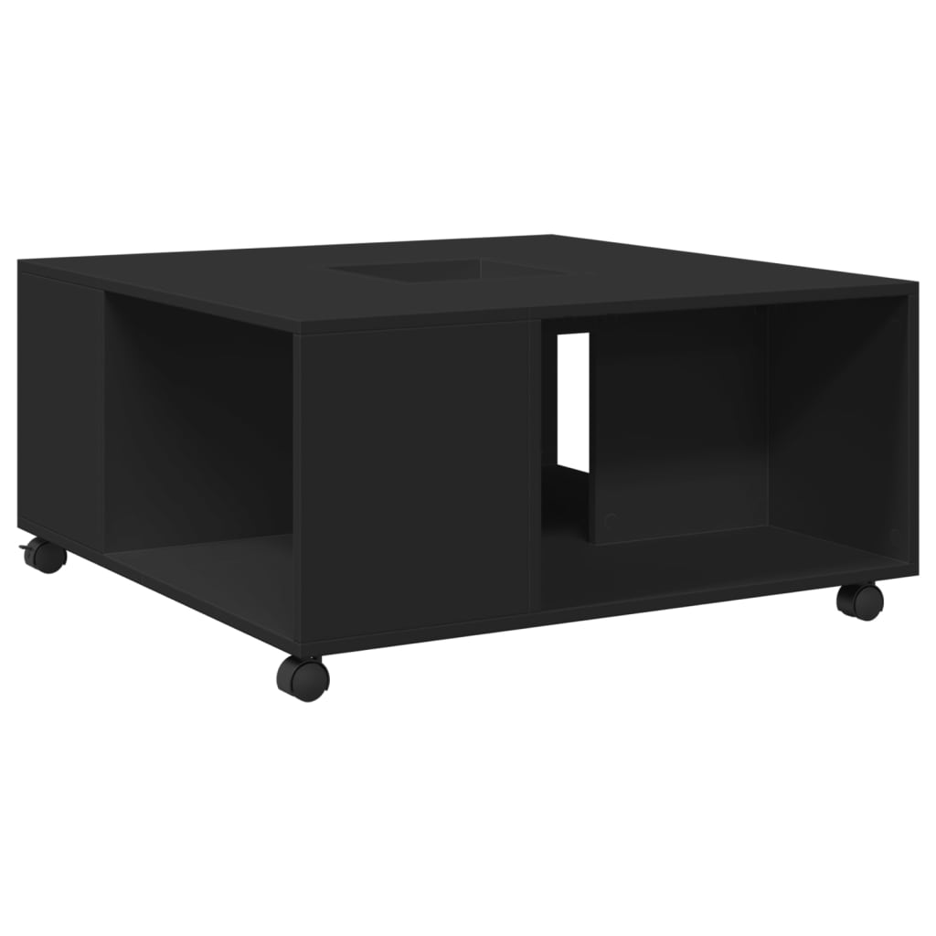 Salongbord Sofabord Svart 80x80x40 cm