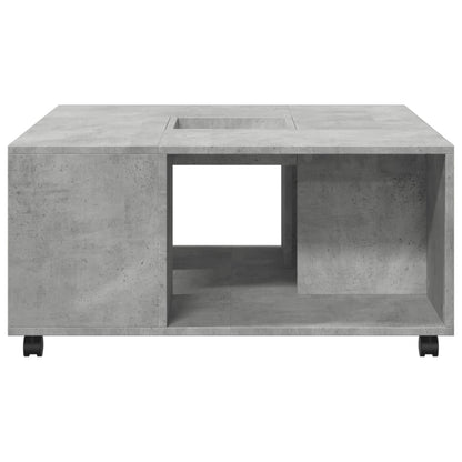 Salongbord Sofabord Betonggrå Grå 80x80x40 cm