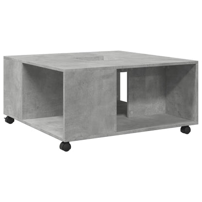 Salongbord Sofabord Betonggrå Grå 80x80x40 cm