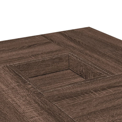 Salongbord Sofabord Brun Eik 80x80x40 cm