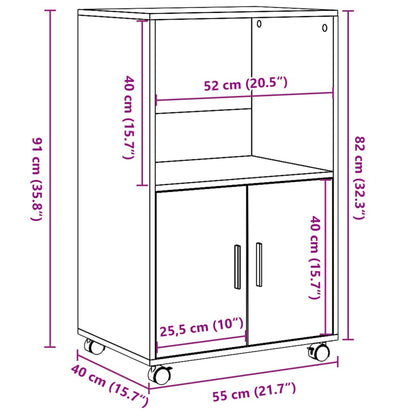 Skap Gammelt Tre 55x40x91 cm