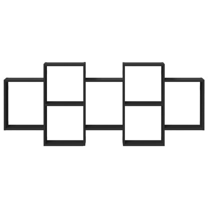 Vegghylle Svart 159x18x65 cm