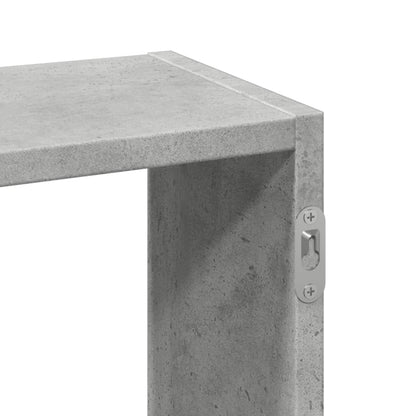 Vegghylle Betonggrå 159x18x66 cm