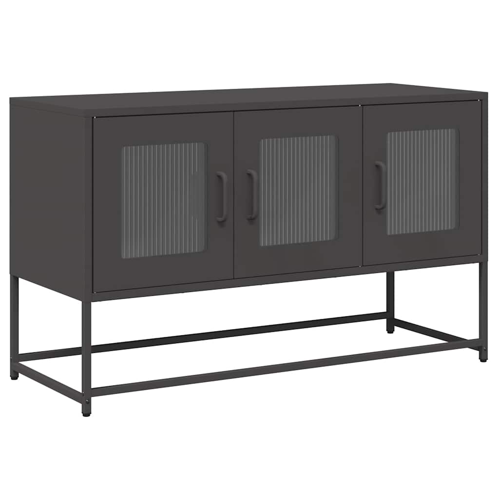 TV-Møbel DIV. Svart TV-Skap 100,5x39x60,5 cm Kaldvalset stål