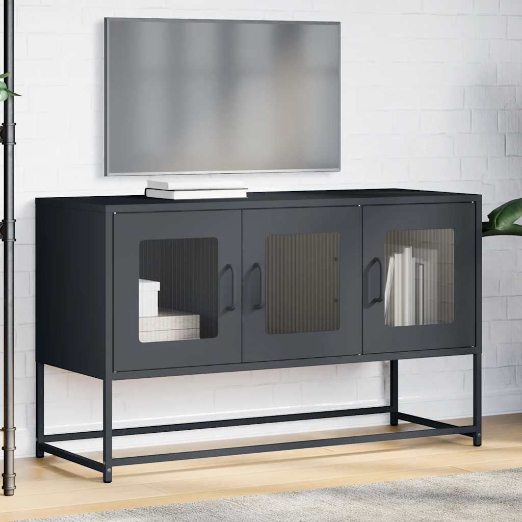 TV-Møbel DIV. Antrasitt TV-Skap 100,5x39x60,5 cm Kaldvalset stål