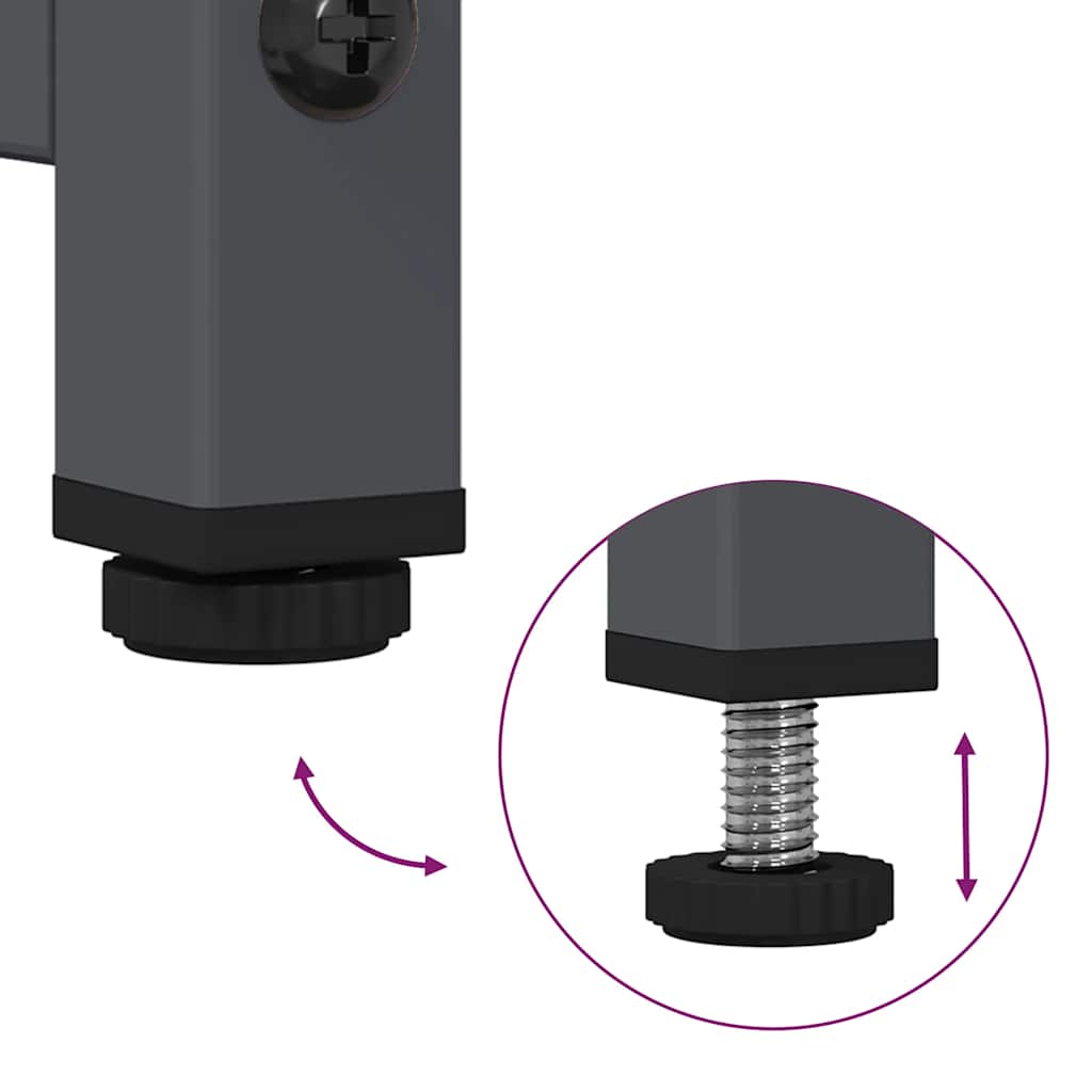 TV-Møbel DIV. Antrasitt TV-Skap 100,5x39x60,5 cm Kaldvalset stål
