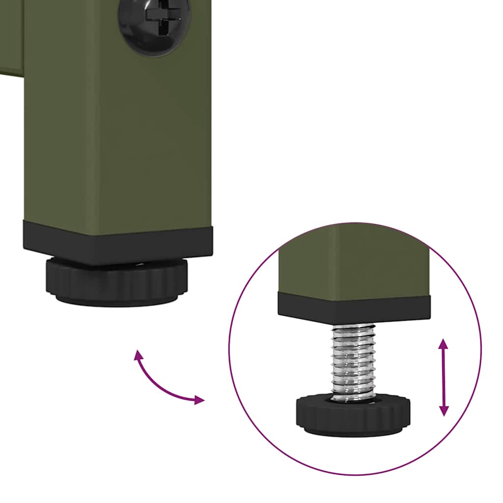TV-Møbel DIV. Olivengrønn TV-Skap 100,5x39x60,5 cm Kaldvalset stål