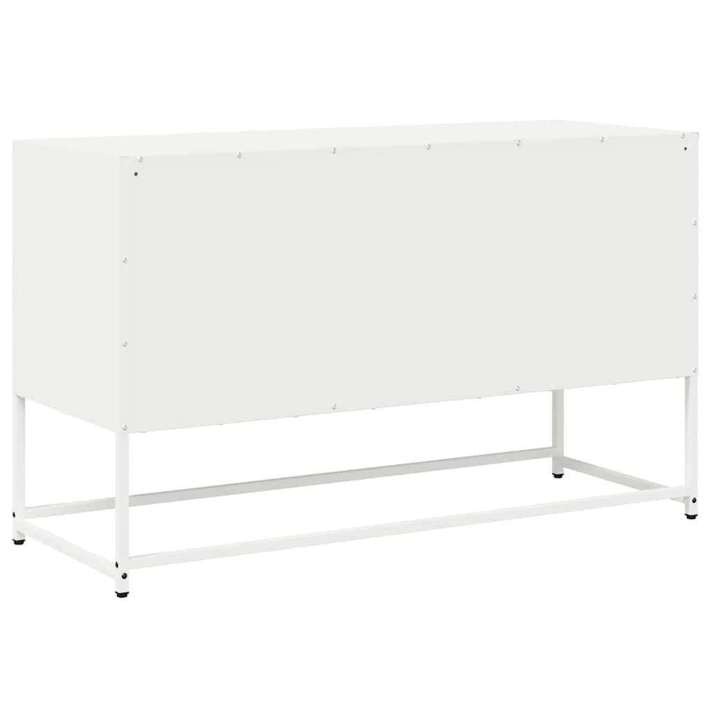 TV-Møbel DIV. Hvit TV-Skap 100,5x39x60,5 cm Kaldvalset stål