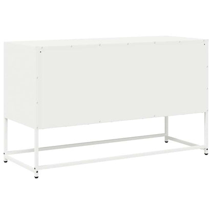 TV-Møbel DIV. Hvit TV-Skap 100,5x39x60,5 cm Kaldvalset stål