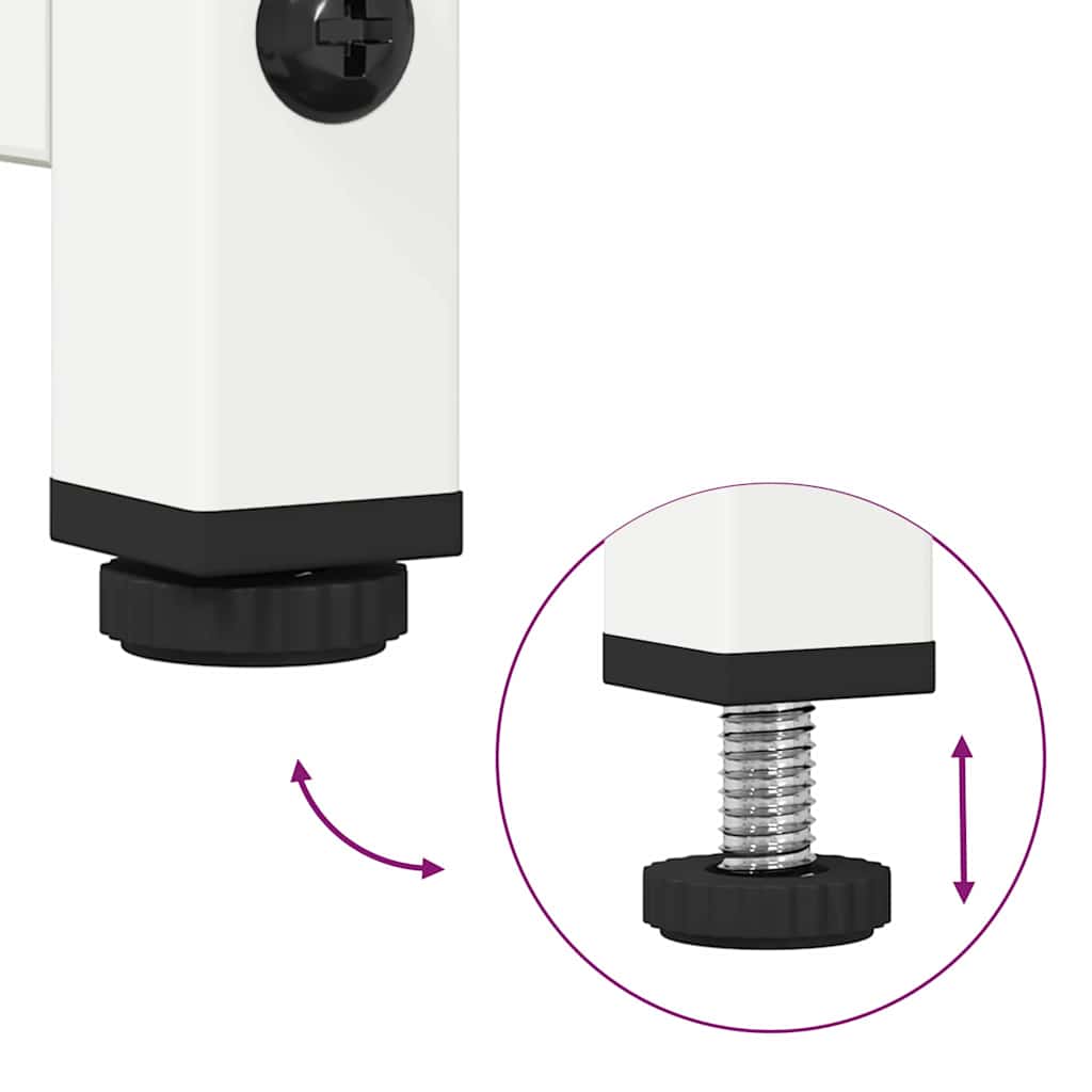 TV-Møbel DIV. Hvit TV-Skap 100,5x39x60,5 cm Kaldvalset stål
