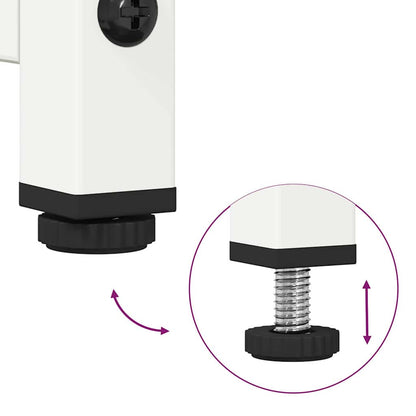 TV-Møbel DIV. Hvit TV-Skap 100,5x39x60,5 cm Kaldvalset stål