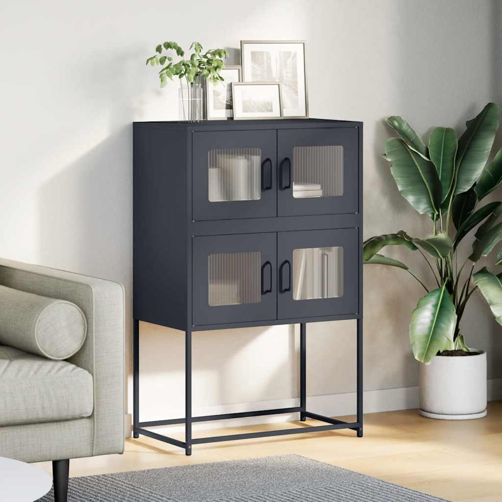 Skap DIV. Antrasitt 68x39x107 cm Stål