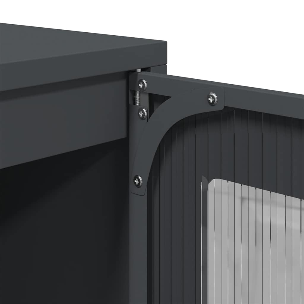 Skap DIV. antrasitt 68x39x123 cm stål