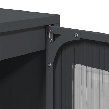 Skap DIV. antrasitt 68x39x123 cm stål