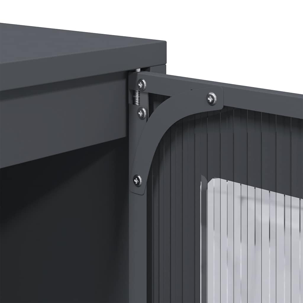 Skap DIV. antrasitt 68x39x123 cm stål