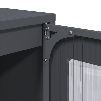 Skap DIV. antrasitt 68x39x123 cm stål