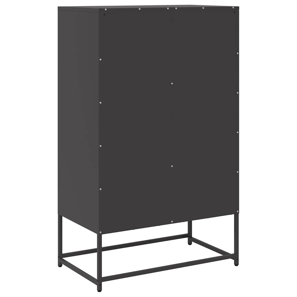 Skap DIV. Svart 68x39x111,5 cm stål