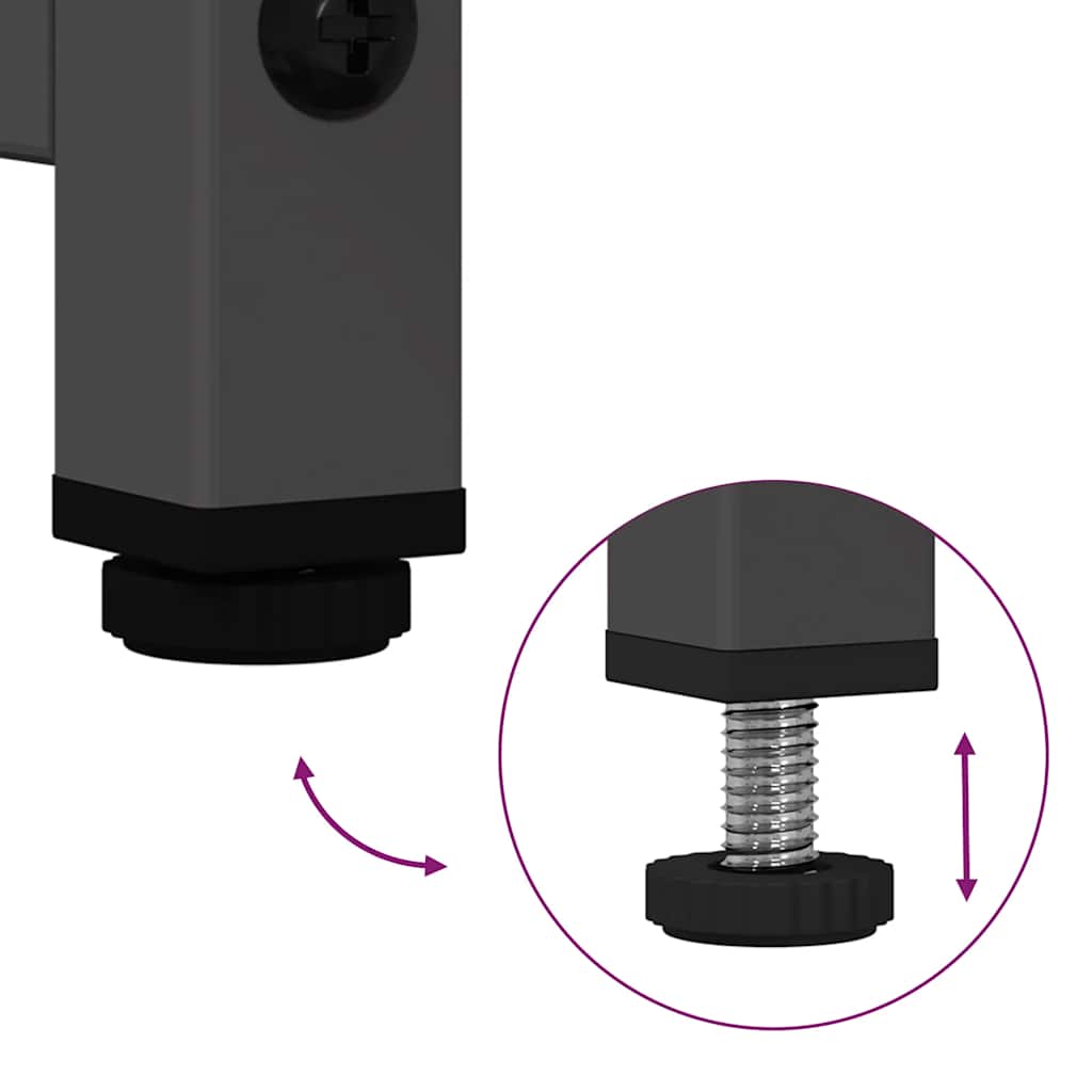 Skap DIV. Svart 68x39x123 cm stål