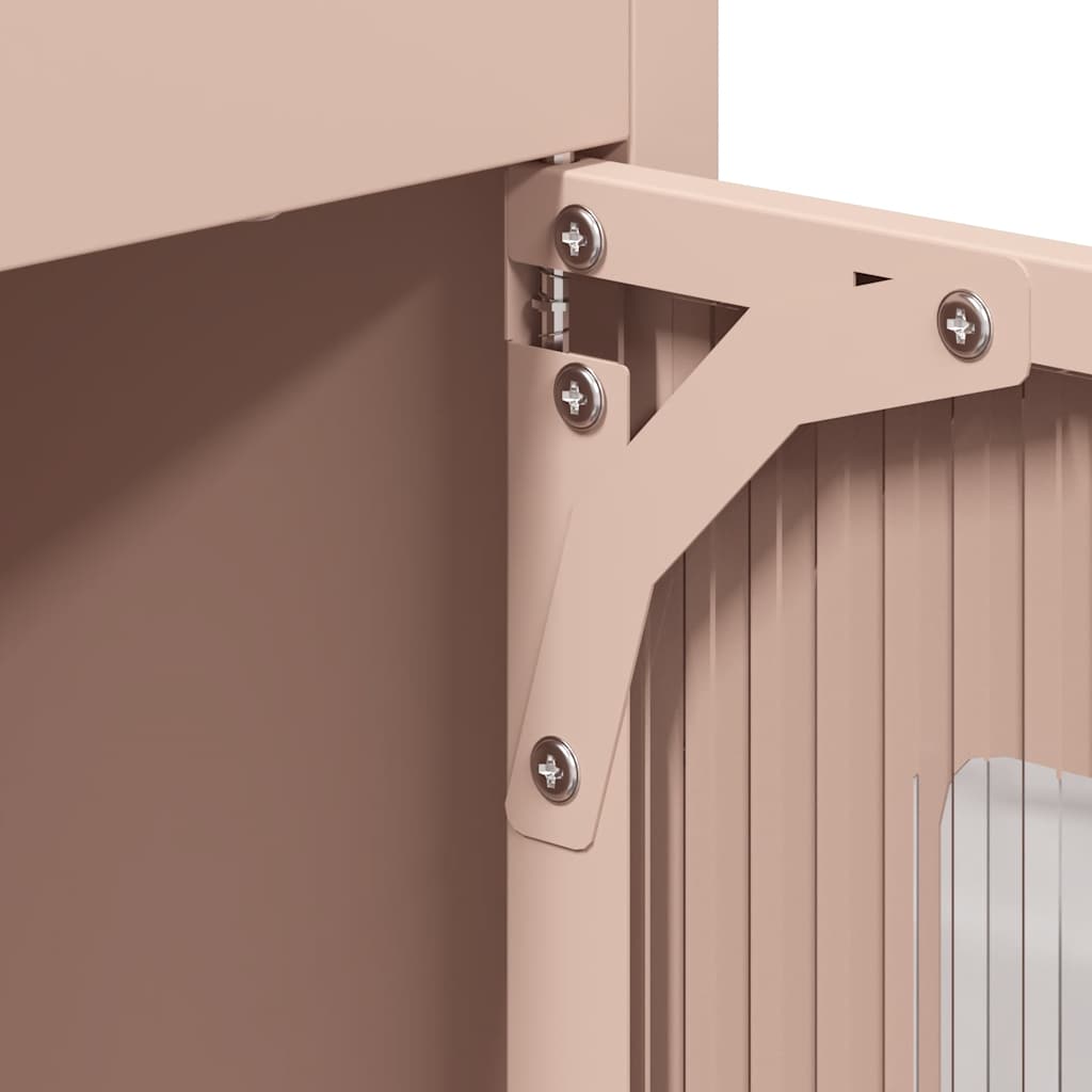 Skap DIV. rosa 68x39x123 cm stål