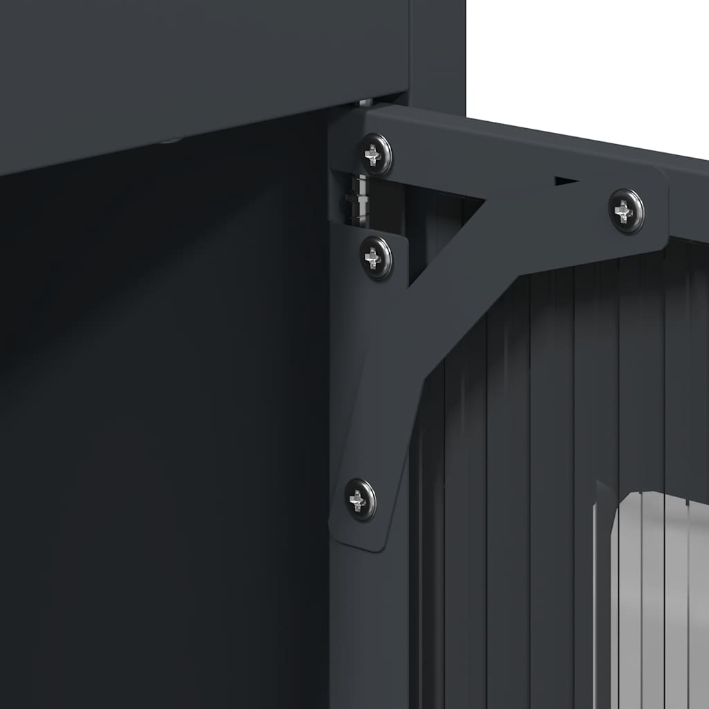 Skap DIV. antrasitt 68x39x123 cm stål