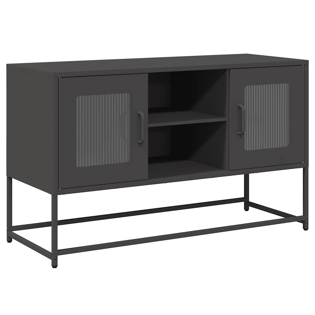 TV-Møbel DIV. TV-benk Svart 100,5x39x60,5 cm stål