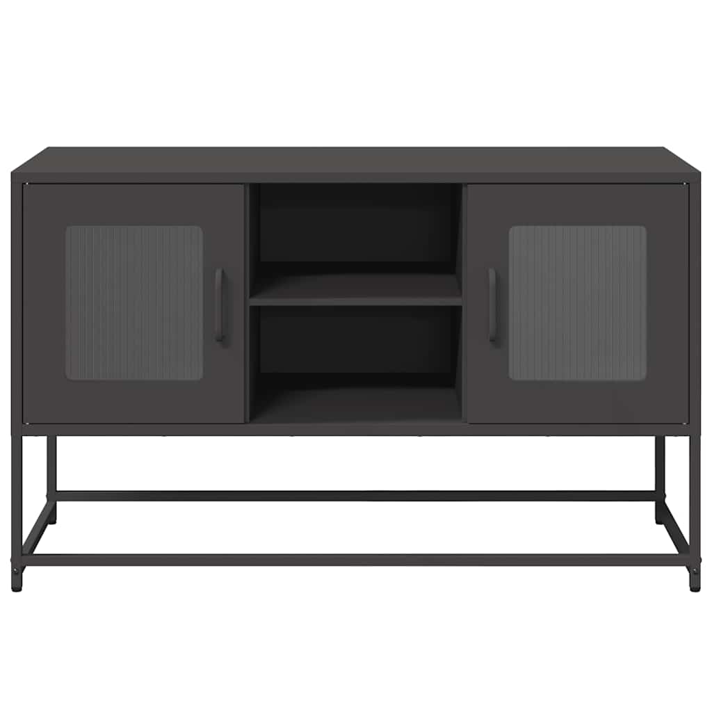 TV-Møbel DIV. TV-benk Svart 100,5x39x60,5 cm stål