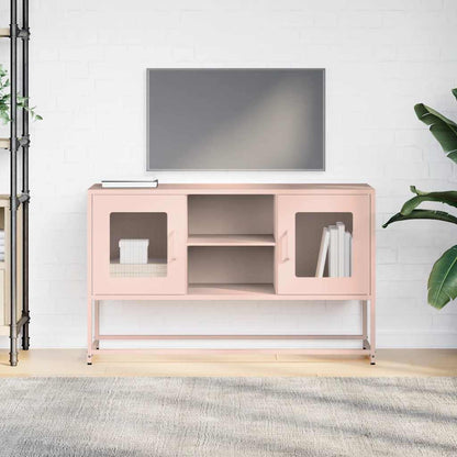 TV-Møbel DIV. TV-benk rosa 100,5x39x60,5 cm stål