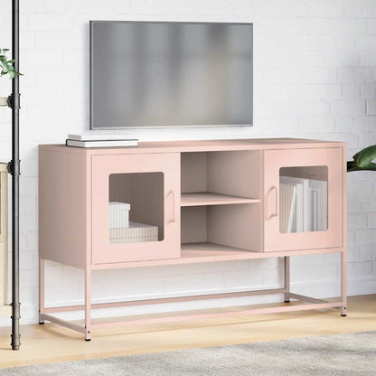 TV-Møbel DIV. TV-benk rosa 100,5x39x60,5 cm stål