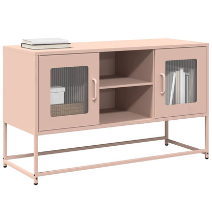 TV-Møbel DIV. TV-benk rosa 100,5x39x60,5 cm stål